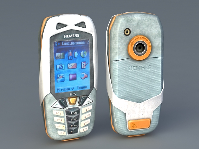 Siemens M65 Mobile Phone 3d rendering