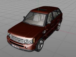 Red Range Rover 3d preview