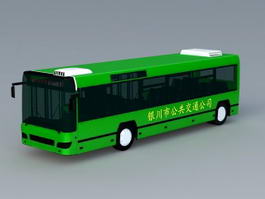 Green Bus 3d preview