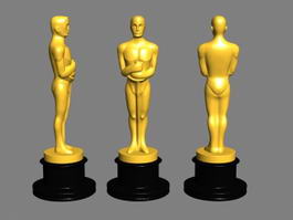 Oscar Award Statue 3d model Object files free download - modeling 43091 on  CadNav