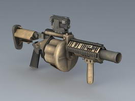 M32 Multi-shot Grenade Launcher 3d preview