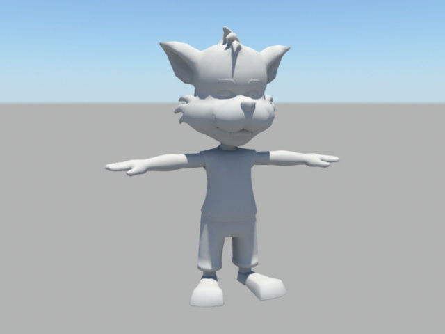 Cartoon Humanoid Fox 3d rendering