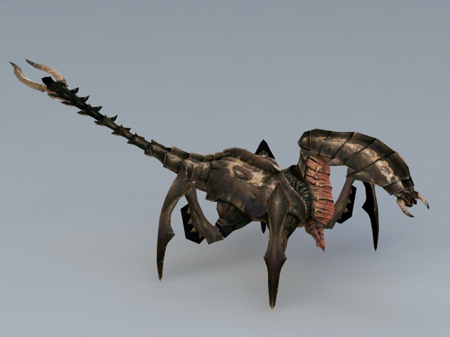 Alien Bug Monster 3d rendering