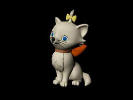 Cute Cartoon Cat 3d model preview
