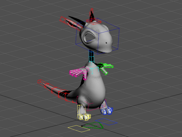 Cute Dragon Rigged & Animated 3d rendering