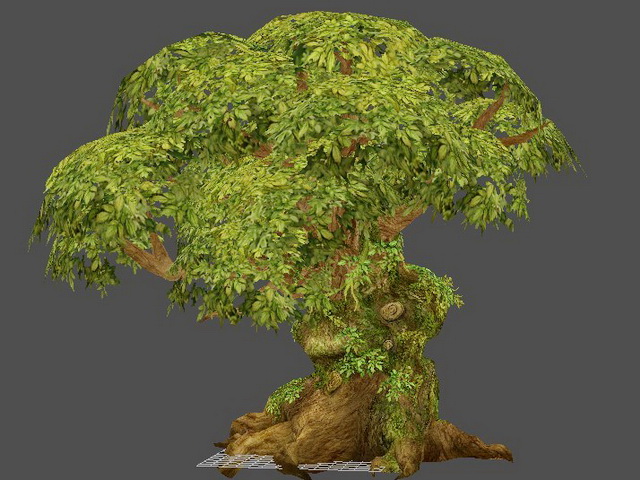Big Old Tree 3d rendering