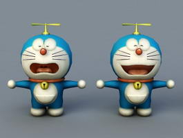 Doraemon Cartoon 3d model preview