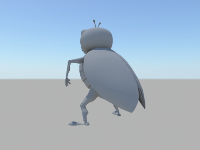 Cartoon Cockroach 3d rendering