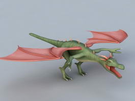 Green Wyvern 3d model preview