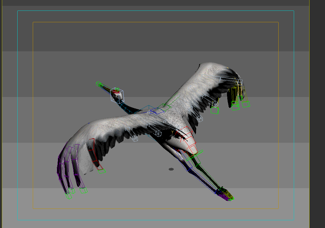 birds 3d animation gif