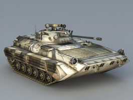 Modern Light Tank 3d model preview