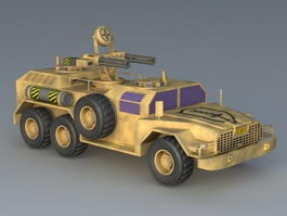 Flaming Blades Anti Aircraft Vehicle 3d model preview