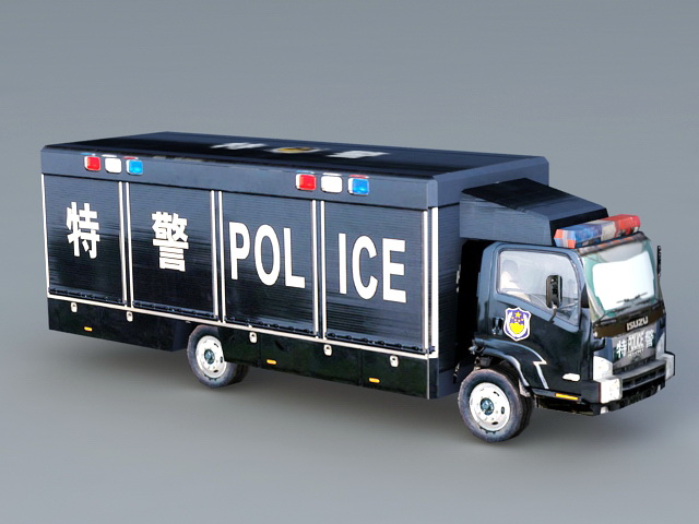 SWAT Truck 3d rendering