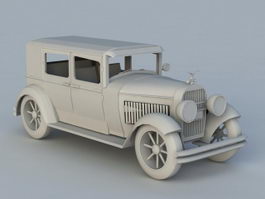 Antique Cadillac Car 3d preview