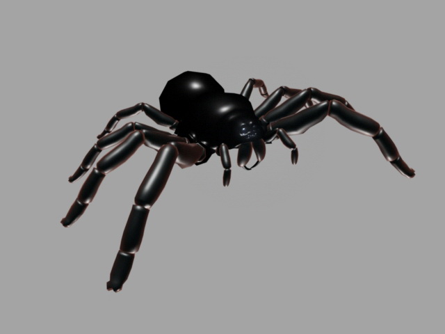 Giant Spider 3d rendering