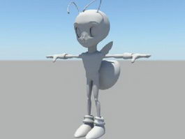 Cartoon Bee 3d model preview