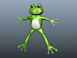 Cartoon Frog 3d preview