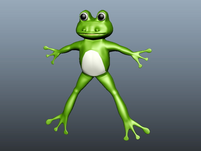 Cartoon Frog 3d model - CadNav