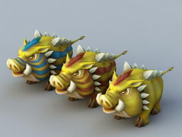 Yellow Boar Rig 3d preview