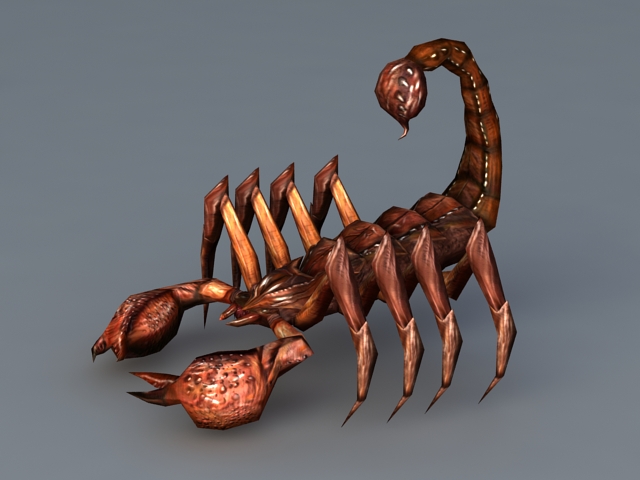 Giant Scorpion 3d rendering