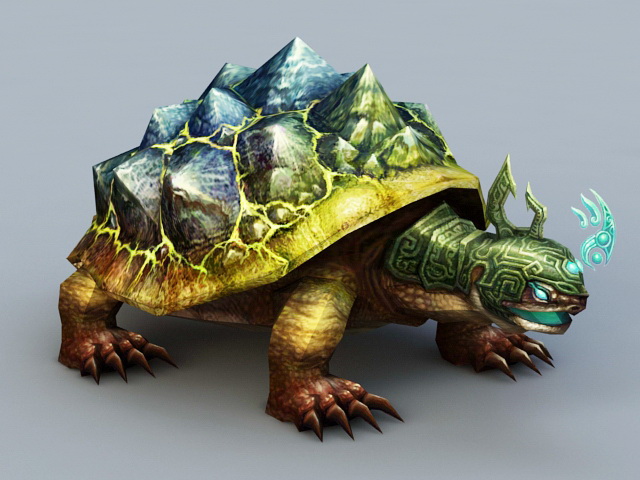 Battle Turtle 3d rendering