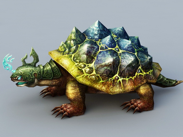Battle Turtle 3d rendering
