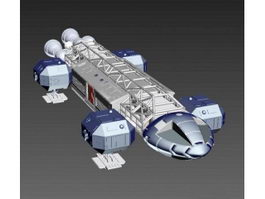 Large Sci Fi Ship 3d model preview