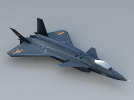 Chengdu J-20 Stealth Fighter 3d model preview