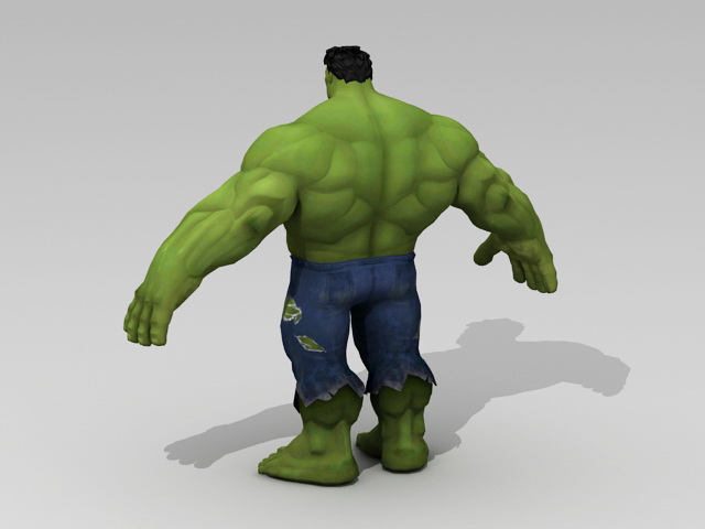 Marvel Hulk 3d rendering