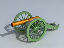 Civil War Field Gun 3d preview