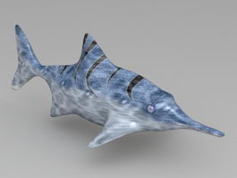 Ichthyosaur Stenopterygius 3d model preview