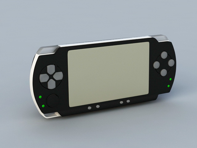 PSP Game Console 3d rendering
