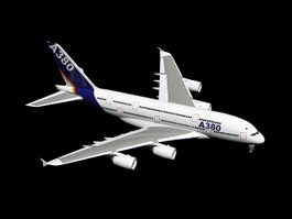 A380 Airplane 3d model preview