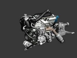 Engine Parts 3d model preview