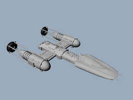 Y-wing Starfighter 3d preview