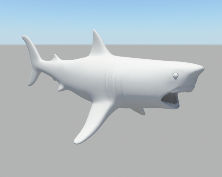 Shark 3d rendering