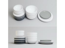 Dinner Ware Set 3d model preview