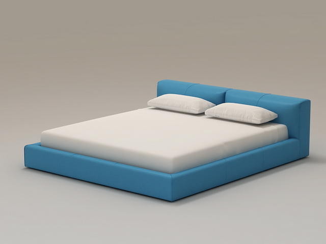 Softest Bed 3d rendering