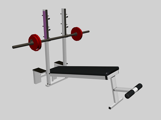Weight Lifting Equipment 3d rendering