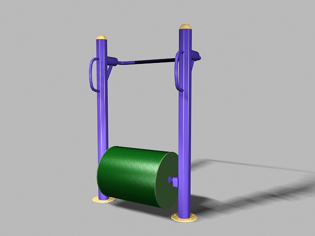 Elderly Playground Equipment 3d rendering
