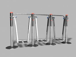 Leg Glider Exercise Machine 3d model preview