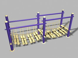 Playground Wobble Bridge 3d preview