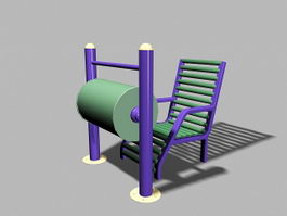 Senior Citizen Playground Equipment 3d preview