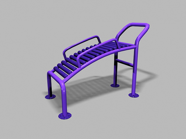 Adult Playground Equipment 3d rendering