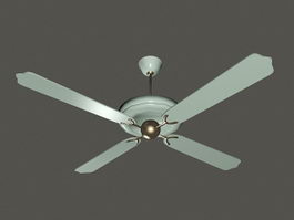 Old Ceiling Fan 3d model preview