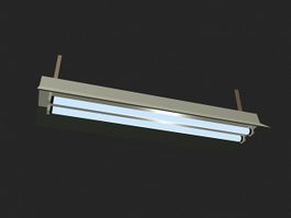 Fluorescent Ceiling Lights 3d model preview