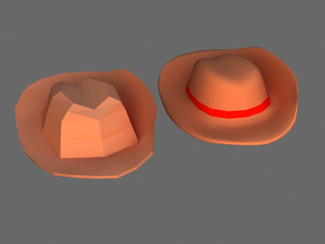 Adventurer Hat 3d rendering