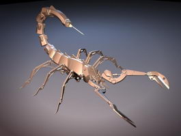Robotic Scorpion Rig 3d model preview