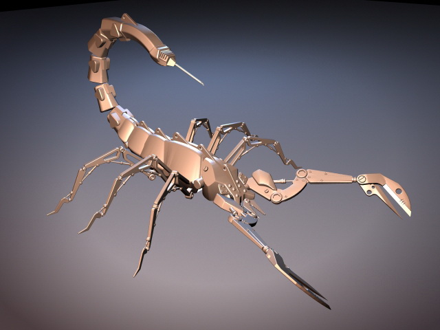 Robotic Scorpion Rig 3d rendering