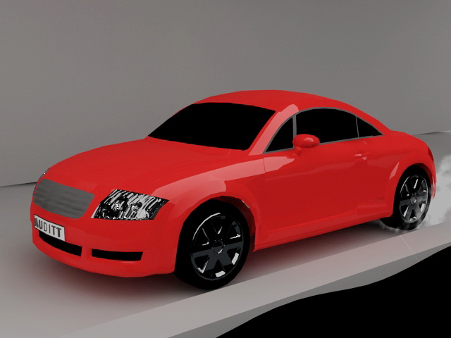 Audi TT Coupe 3d rendering
